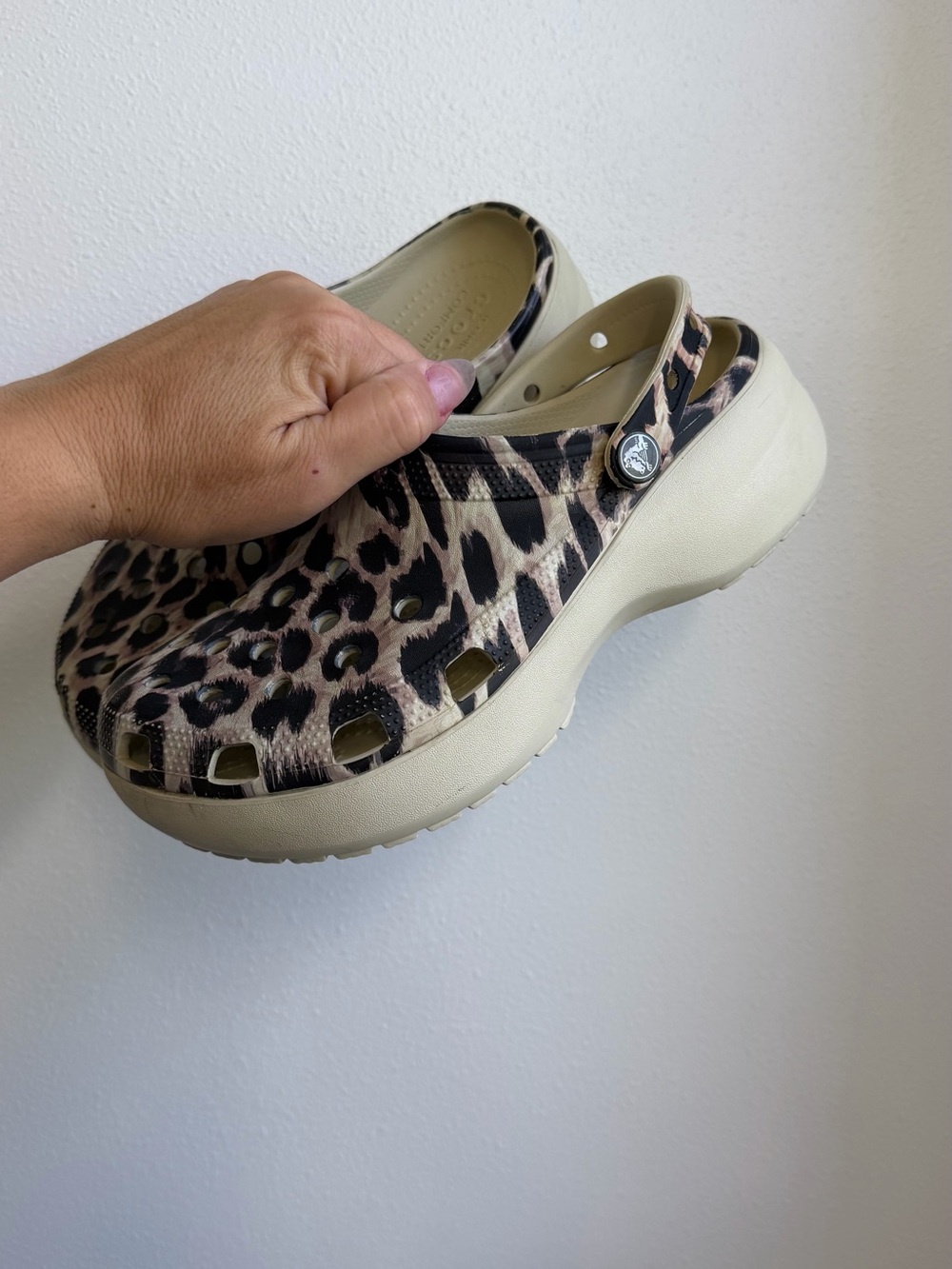 Crocs Leopard Print Women Clog - Beige